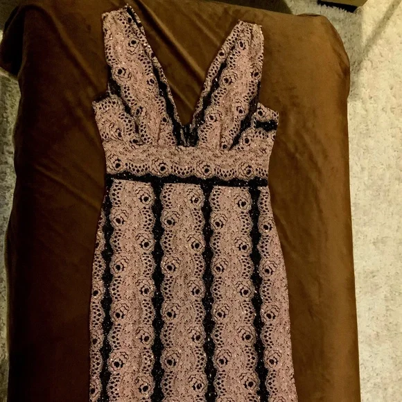 618 Pink Black M Dress Sparkly lined dress Wedding dress Party Date Balletcore - Picture 1 of 6